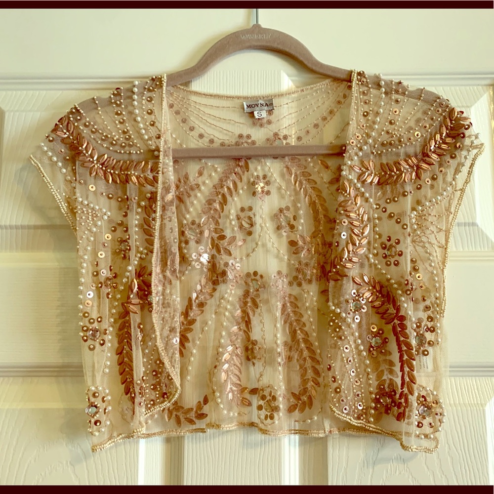Beaded Crop Cardigan